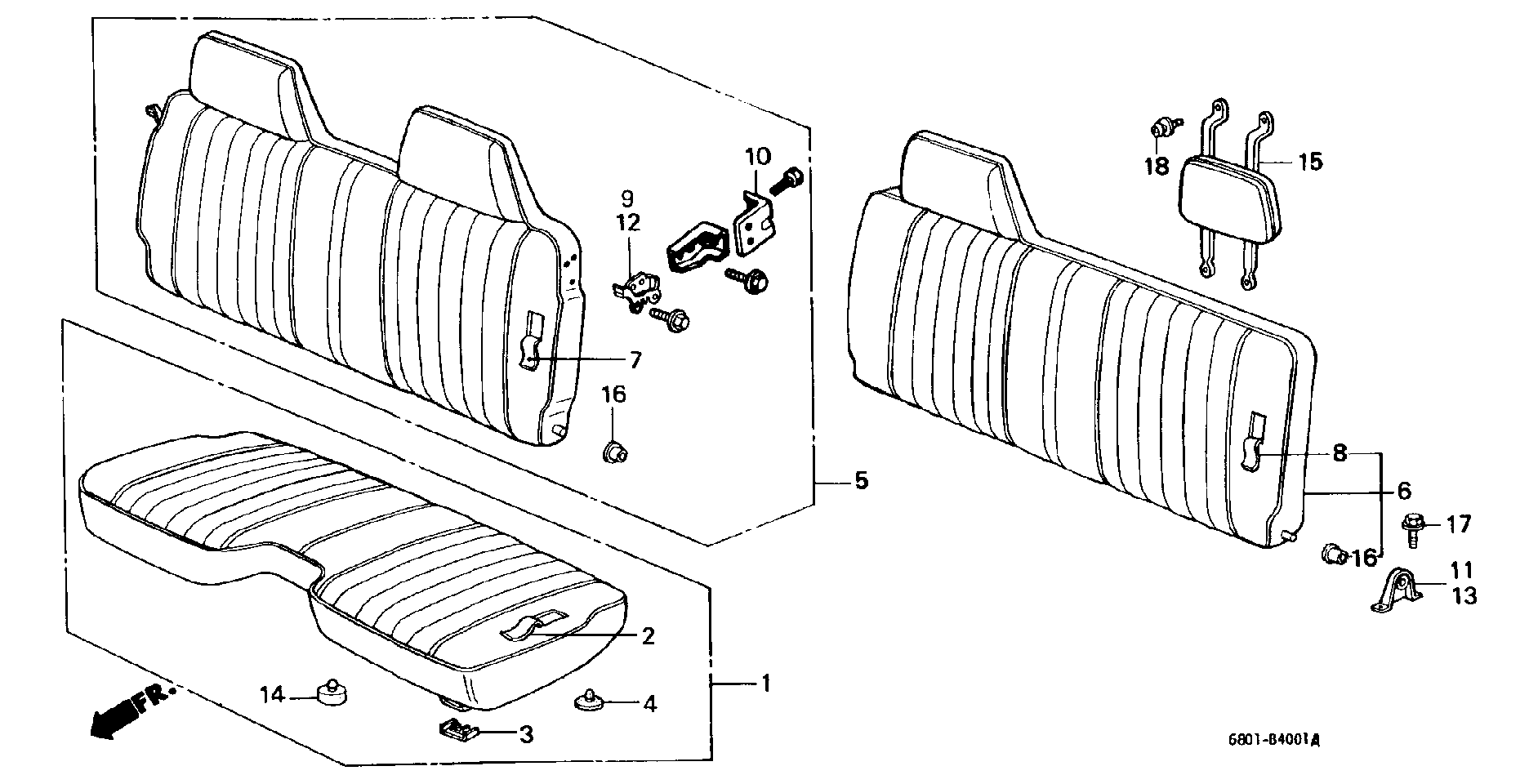 FRONT SEAT/ HEAD REST( BENCH SEAT)