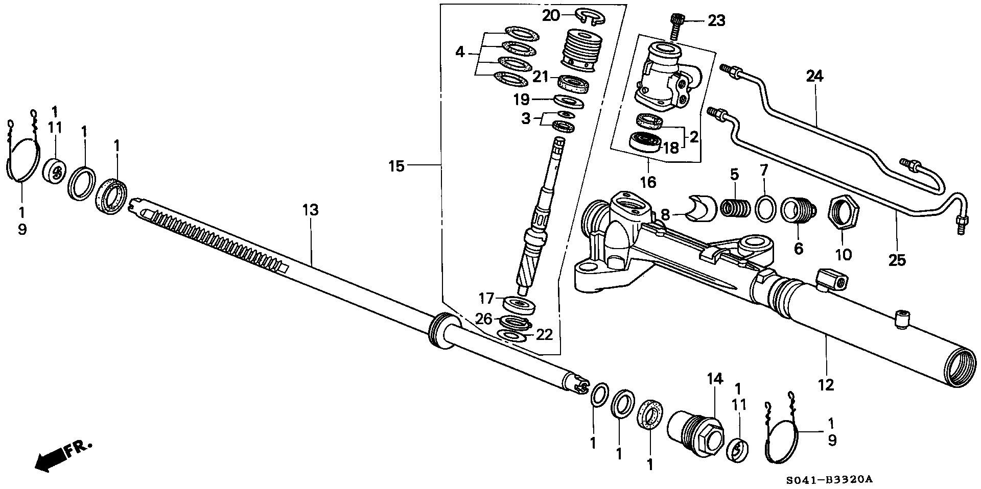 POWER STEERING GEARBOX SHORT PARTS (2WD)