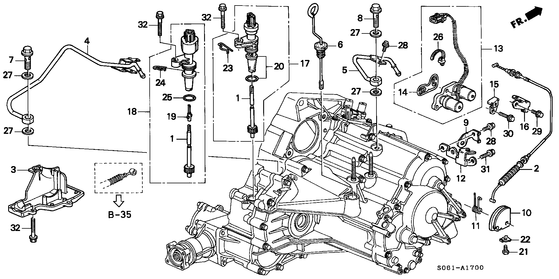 ATF PIPE/ SPEED SENSOR(4WD) (-120)