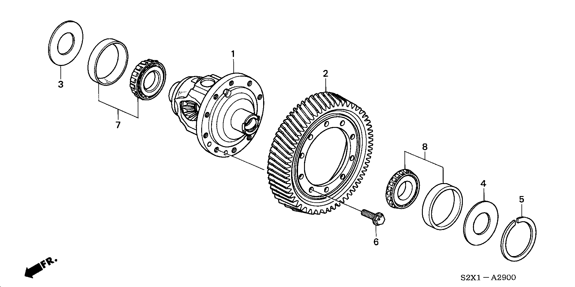 DIFFERENTIAL(V6) (2WD)