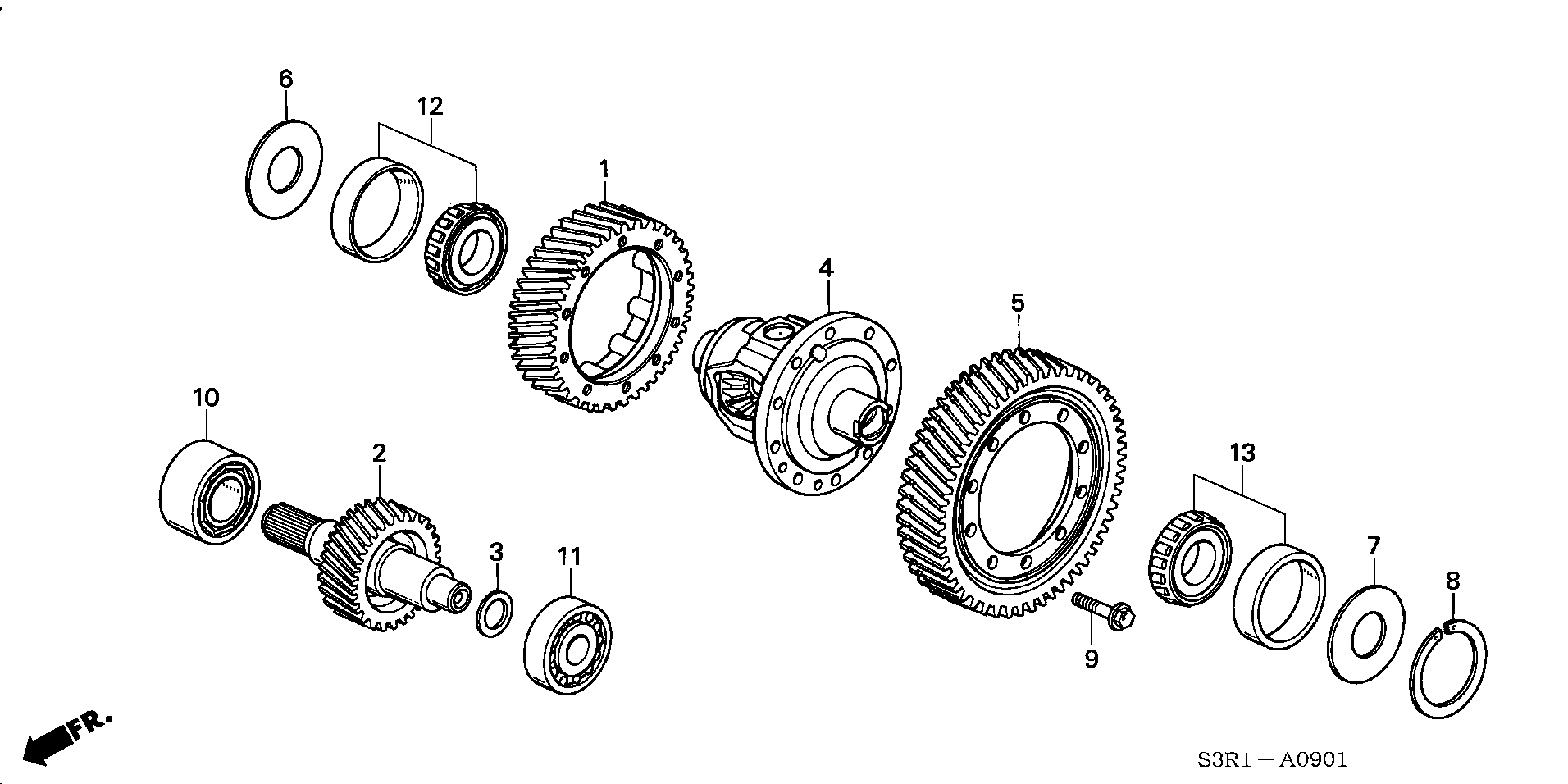 DIFFERENTIAL(V6) (4WD)