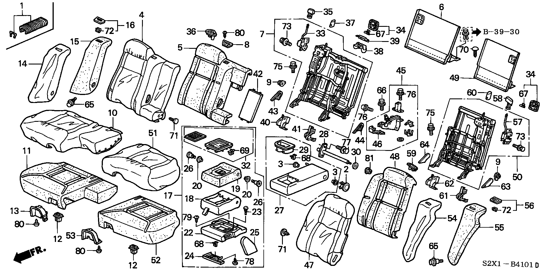 REAR SEAT(  MOVEABLE TYPE )