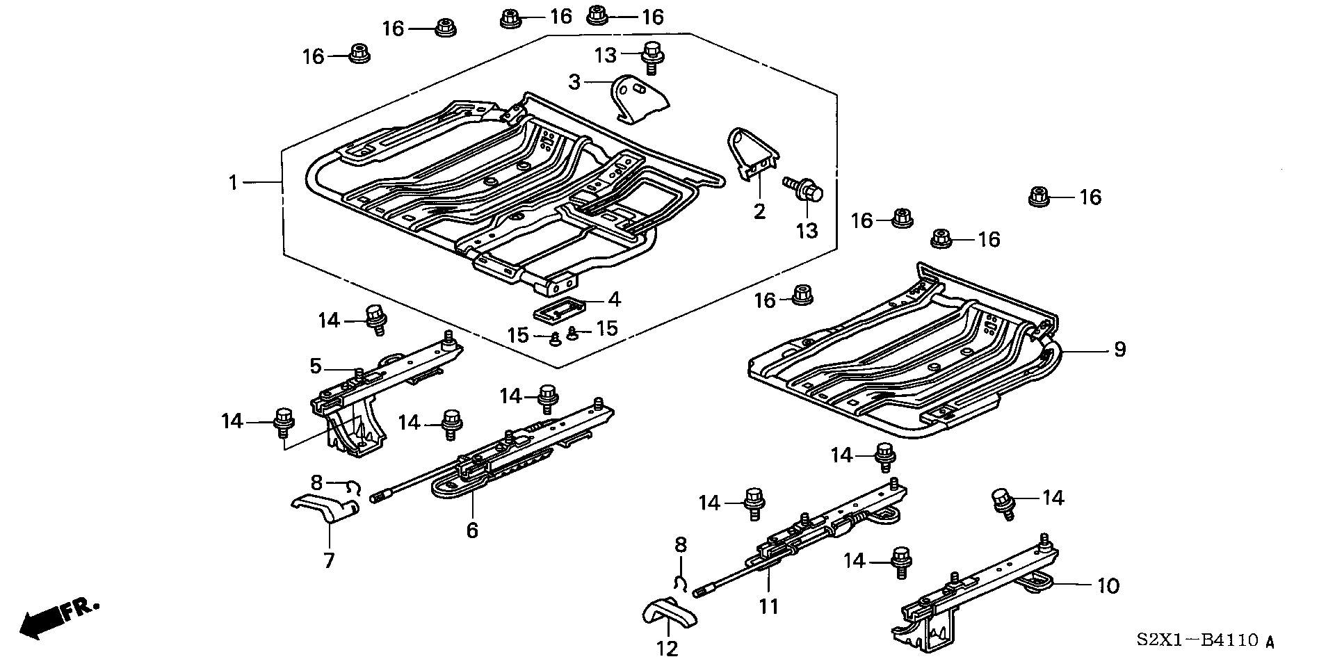 REAR SEAT SHORT PARTS(  MOVEABLE TYPE )