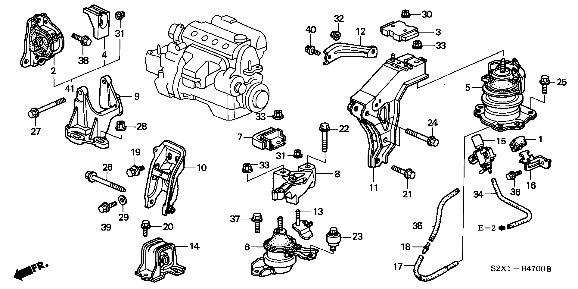 ENGINE MOUNT(L4) (2WD)