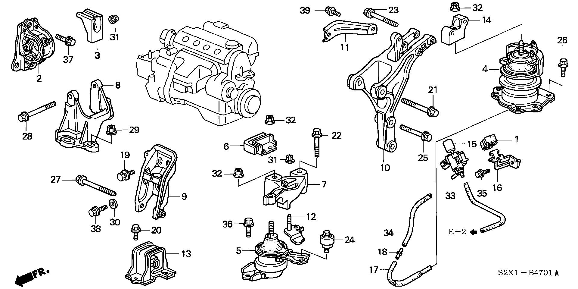 ENGINE MOUNT(L4) (4WD)