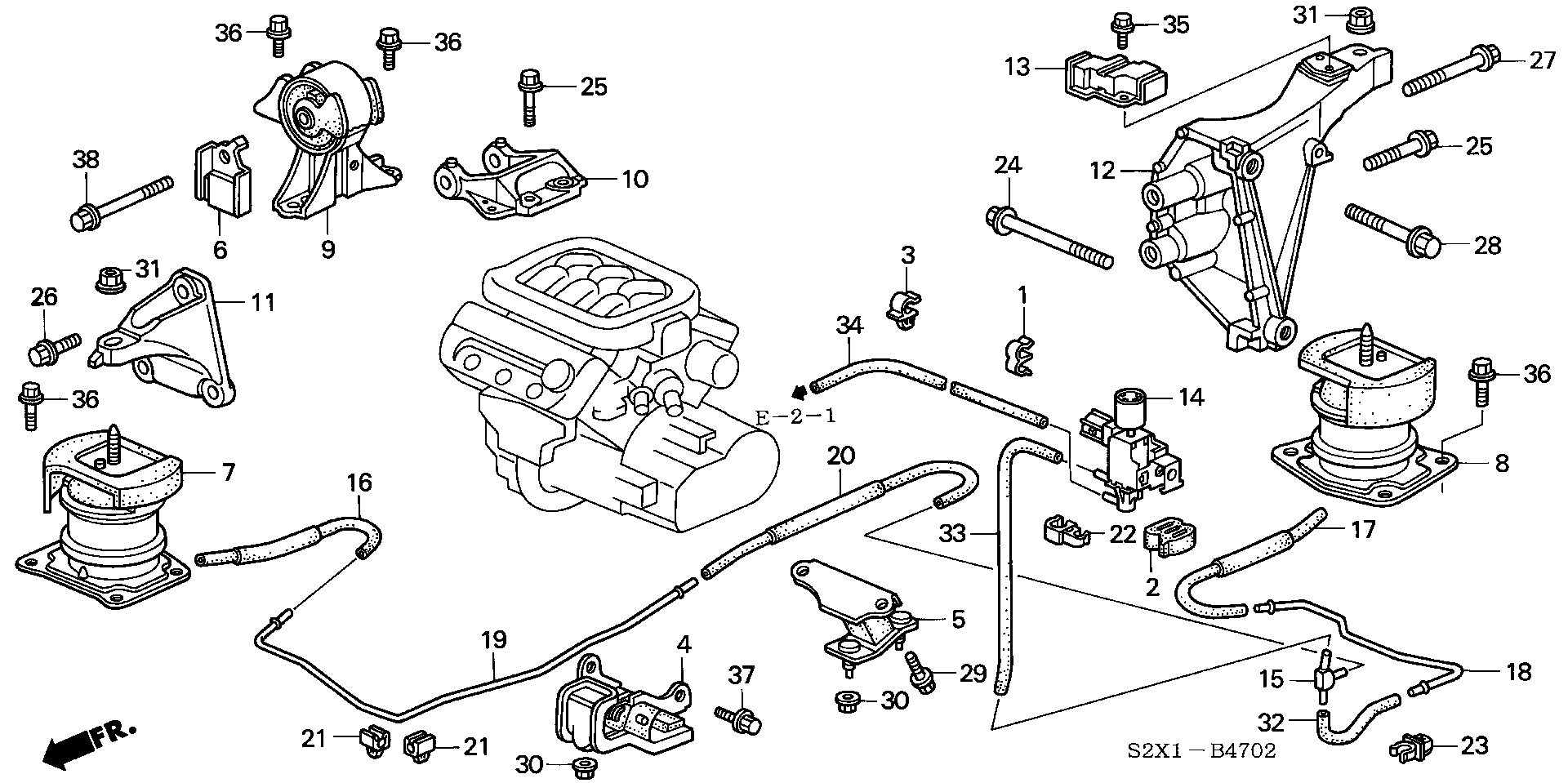 ENGINE MOUNT(V6) (2WD)