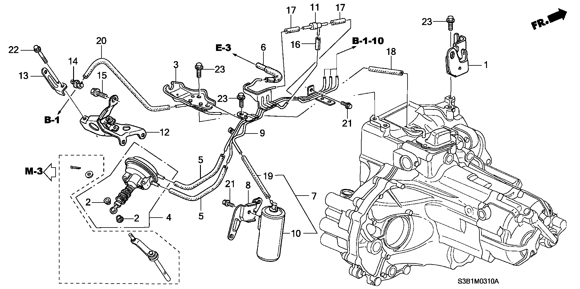 ACTUATOR LINE/ CLUTCH WIRE STAY