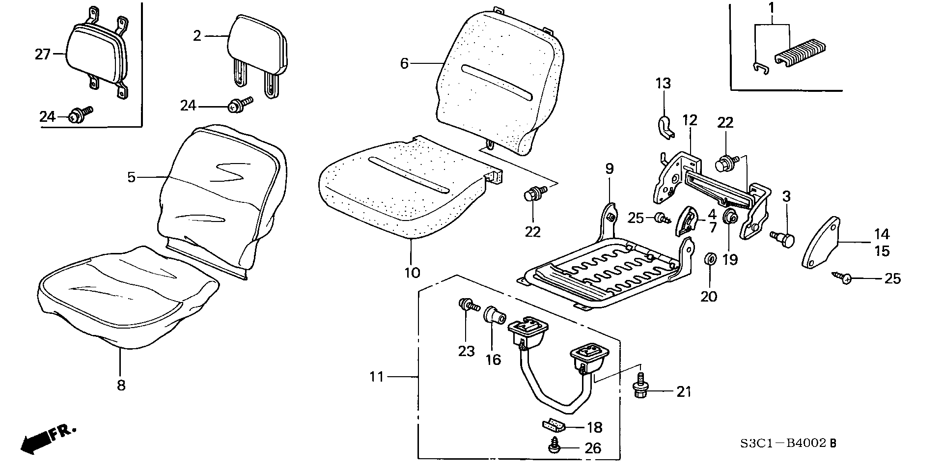 FRONT SEAT(  PASSENGER'S SEAT SIDE ) (PRO-B,SANIKS,  POSTAL. DIRECTION )
