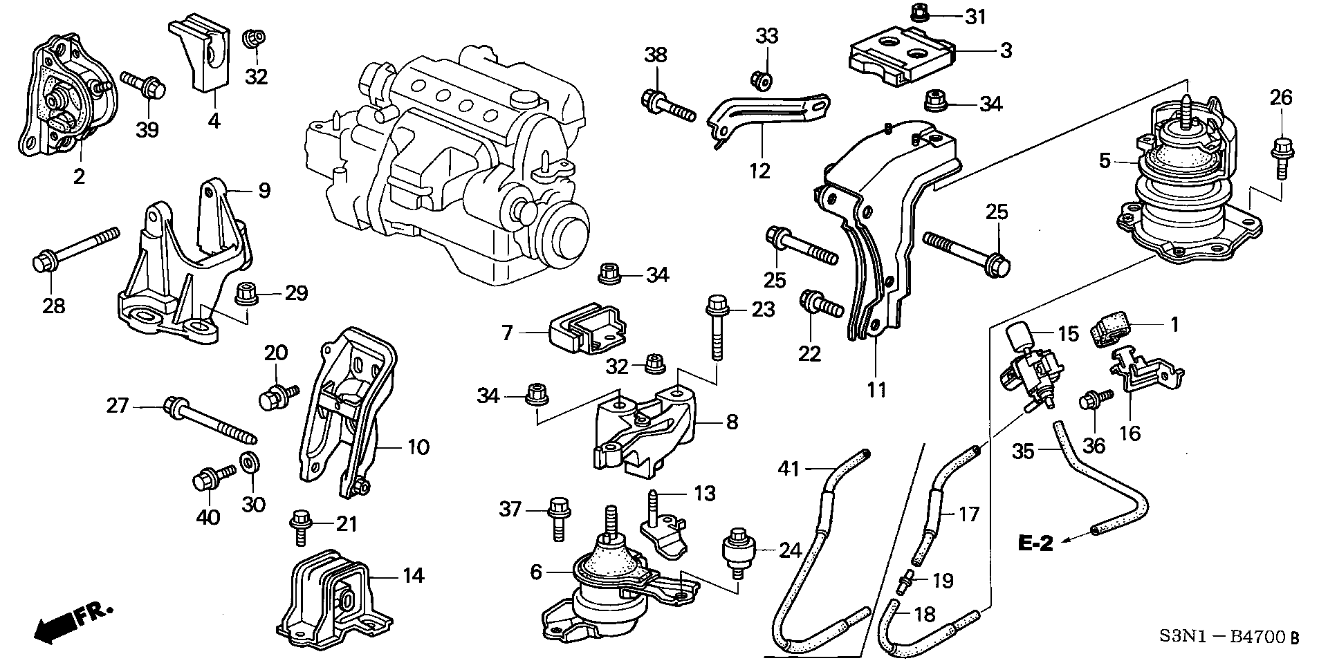 ENGINE MOUNT(2WD)