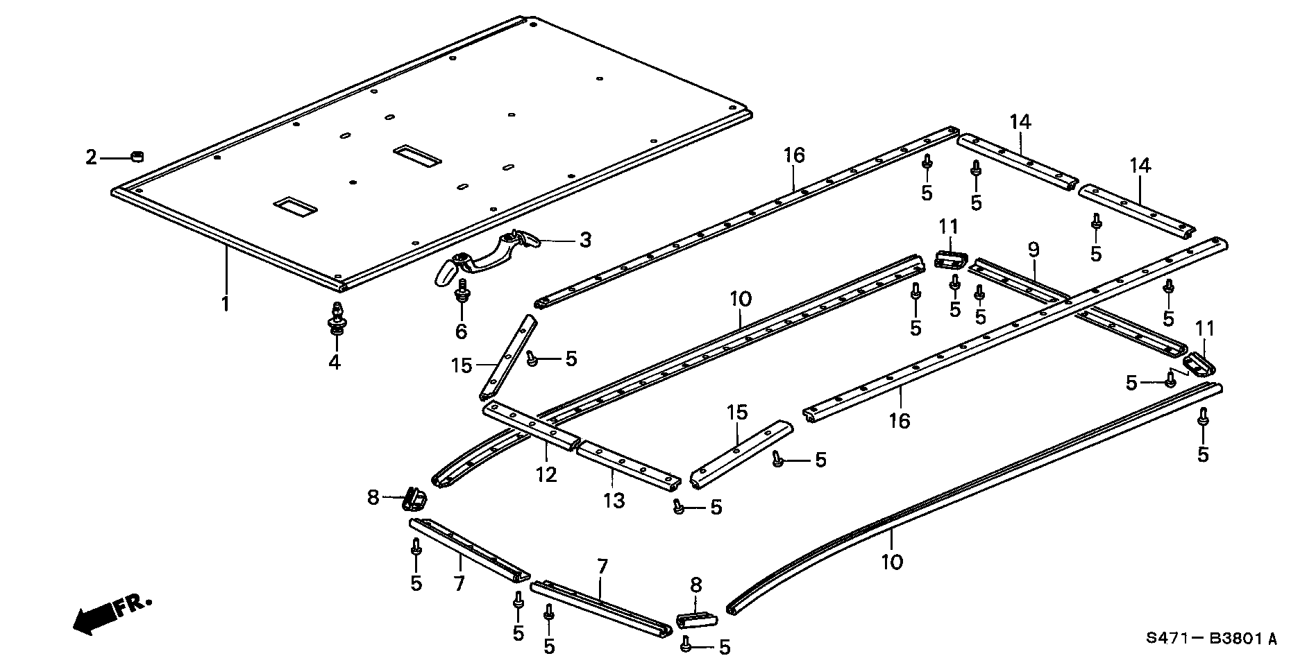 ROOF  LINING( FIELD DECK)