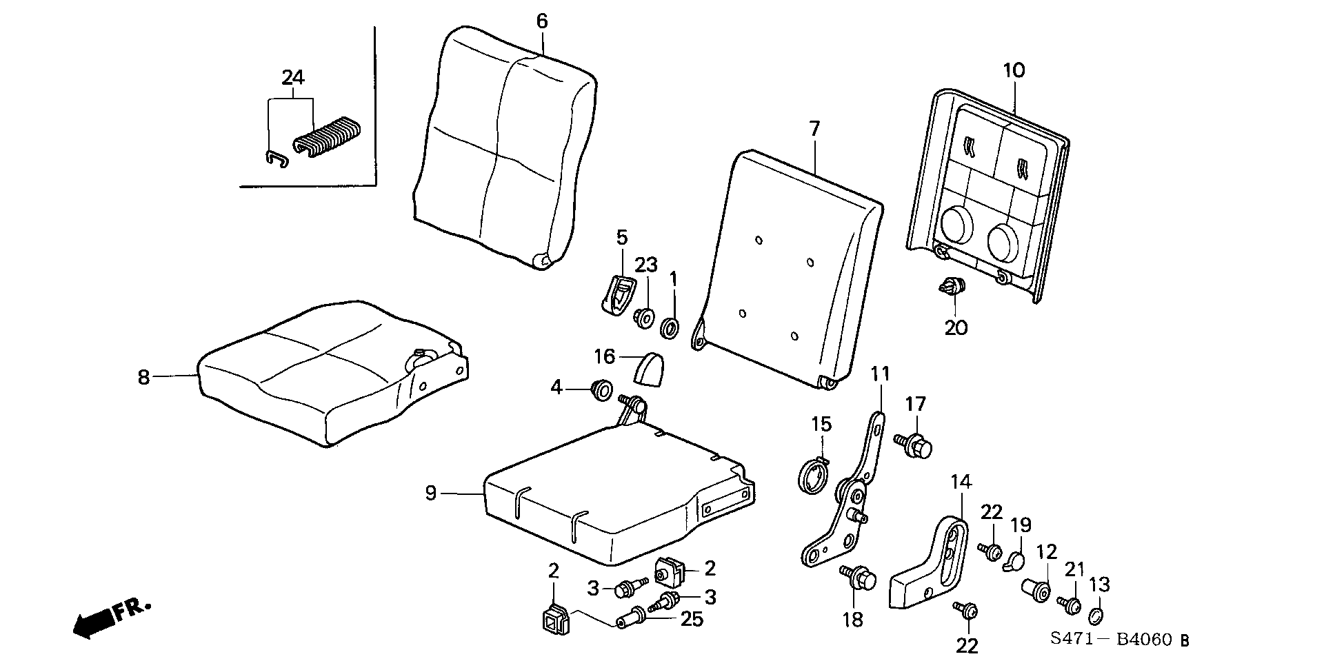 MIDDLE SEAT(  ROTARY SEAT ) (L.)
