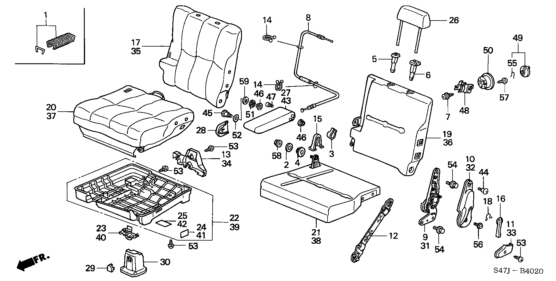 MIDDLE SEAT( POP-UP SEAT)