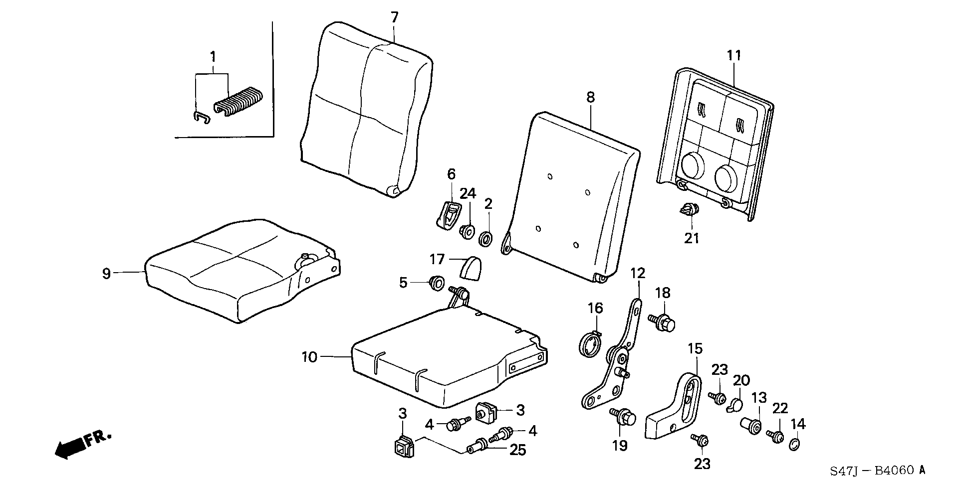 MIDDLE SEAT(  ROTARY SEAT ) (L.)