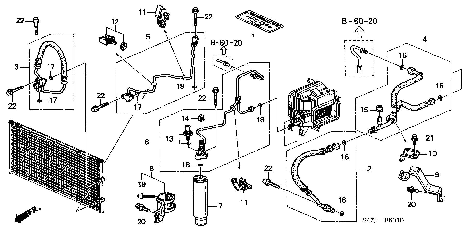 DUAL AIR CONDITIONER( HOSE/ PIPE) ( FRONT)
