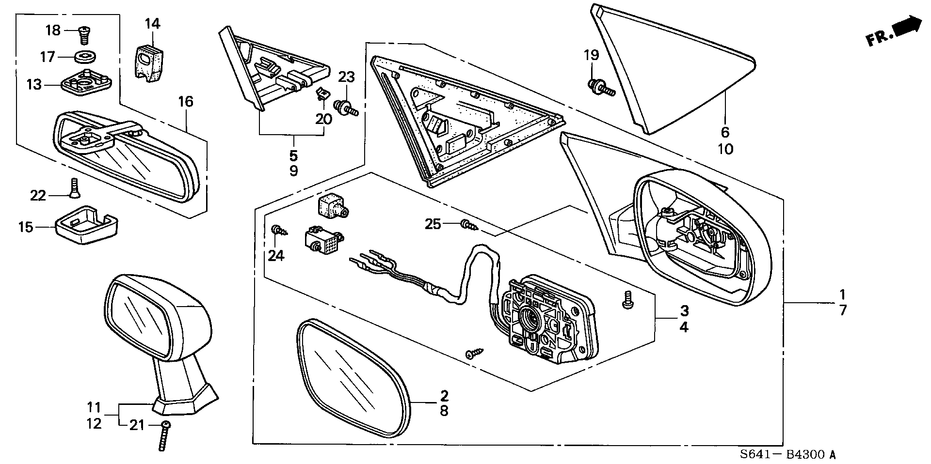 MIRROR(  ELECTRIC  REMOTE CONTROL  TYPE )