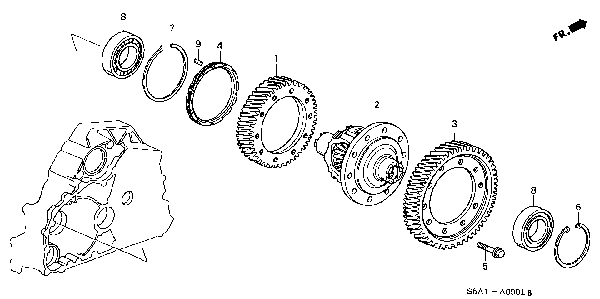 DIFFERENTIAL(4WD) (1.7L)
