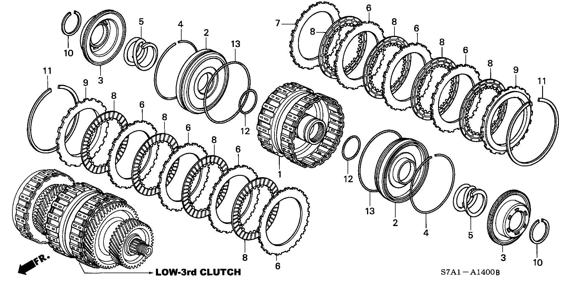 CLUTCH( LOW SARD) (2.0L)(2WD)