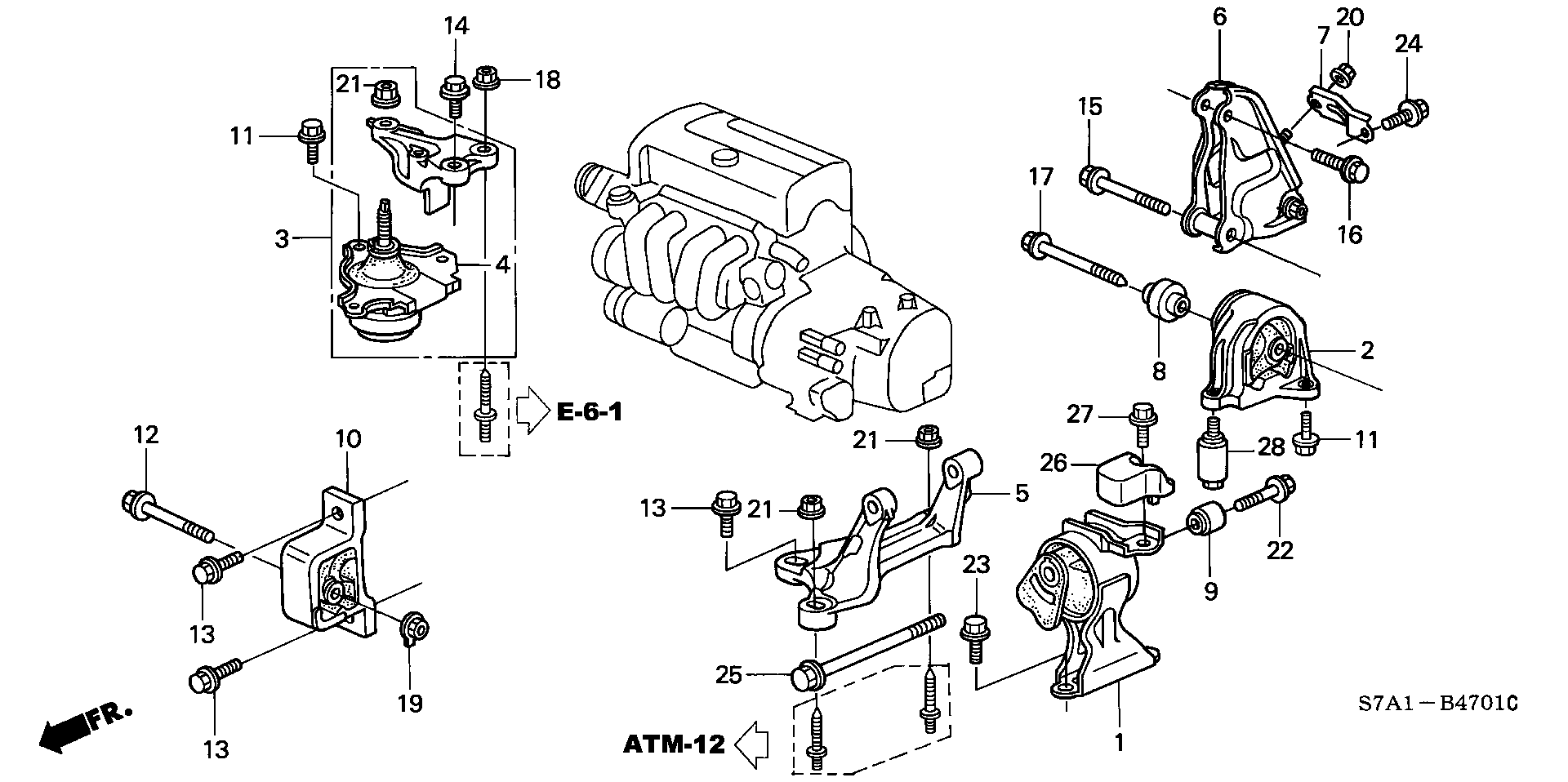 ENGINE MOUNT(2.0L) (2WD)