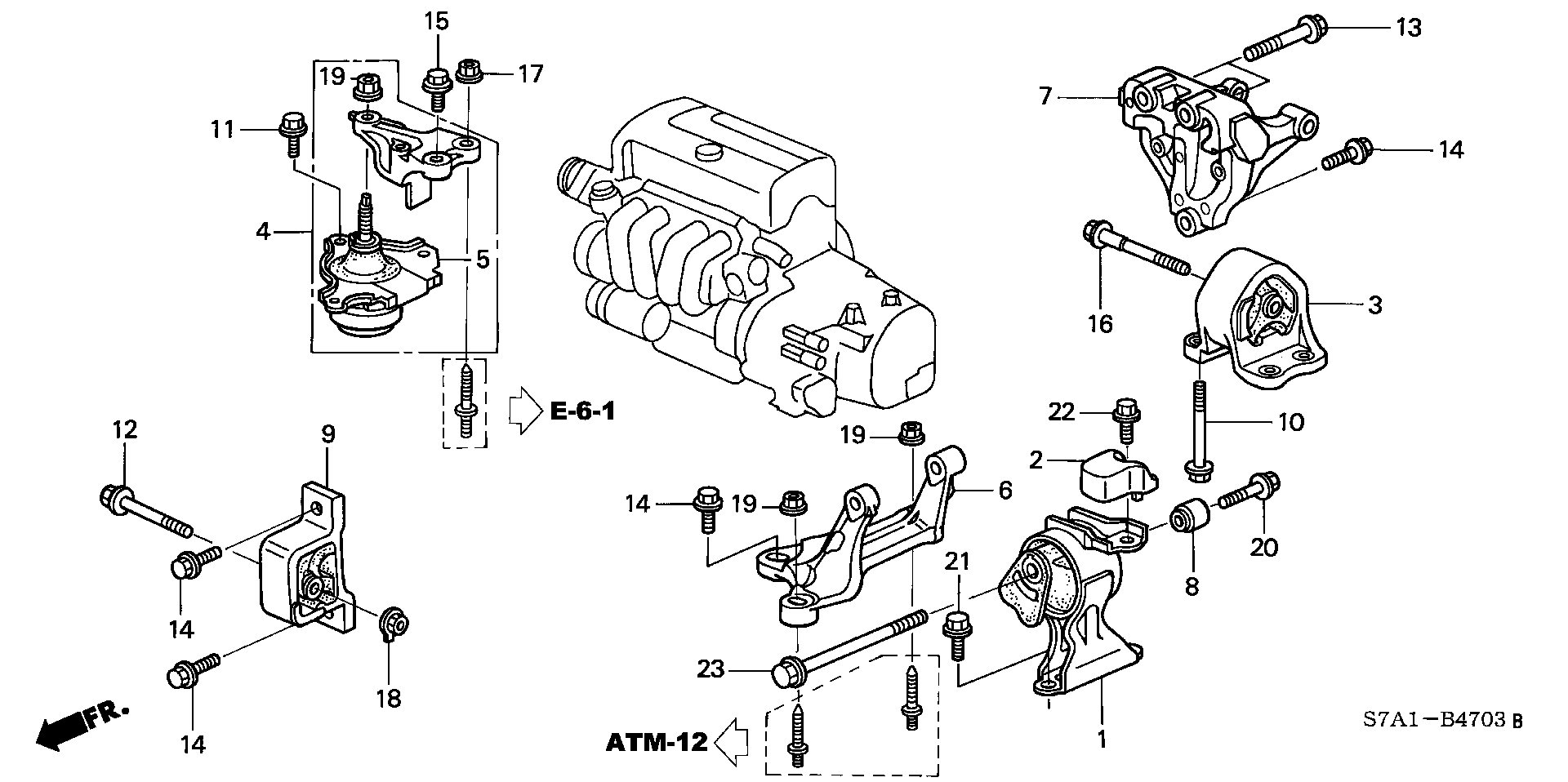 ENGINE MOUNT(2.0L) (4WD)