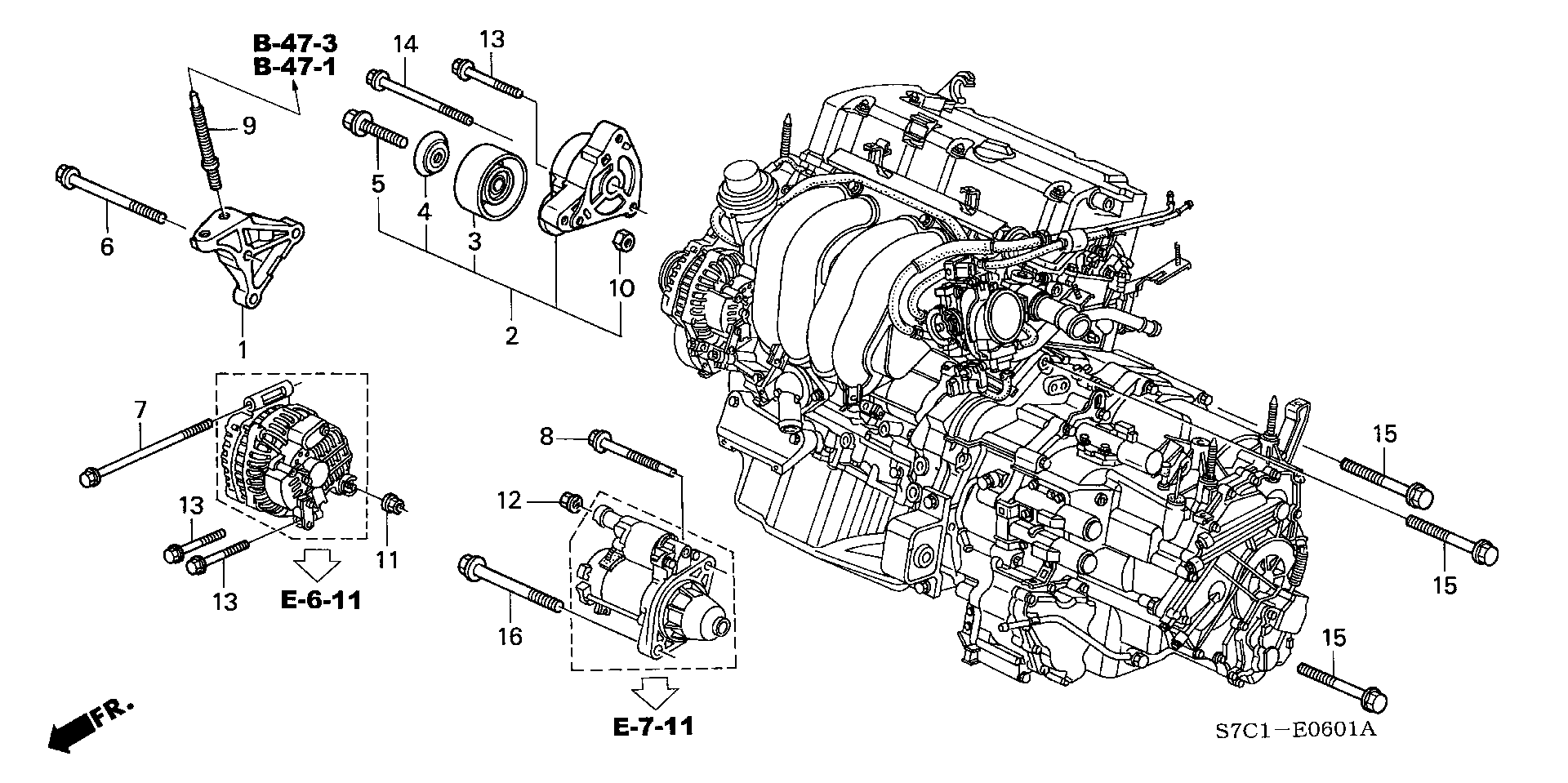 ENGINE MOUNTTING BRACKET (2.0L)