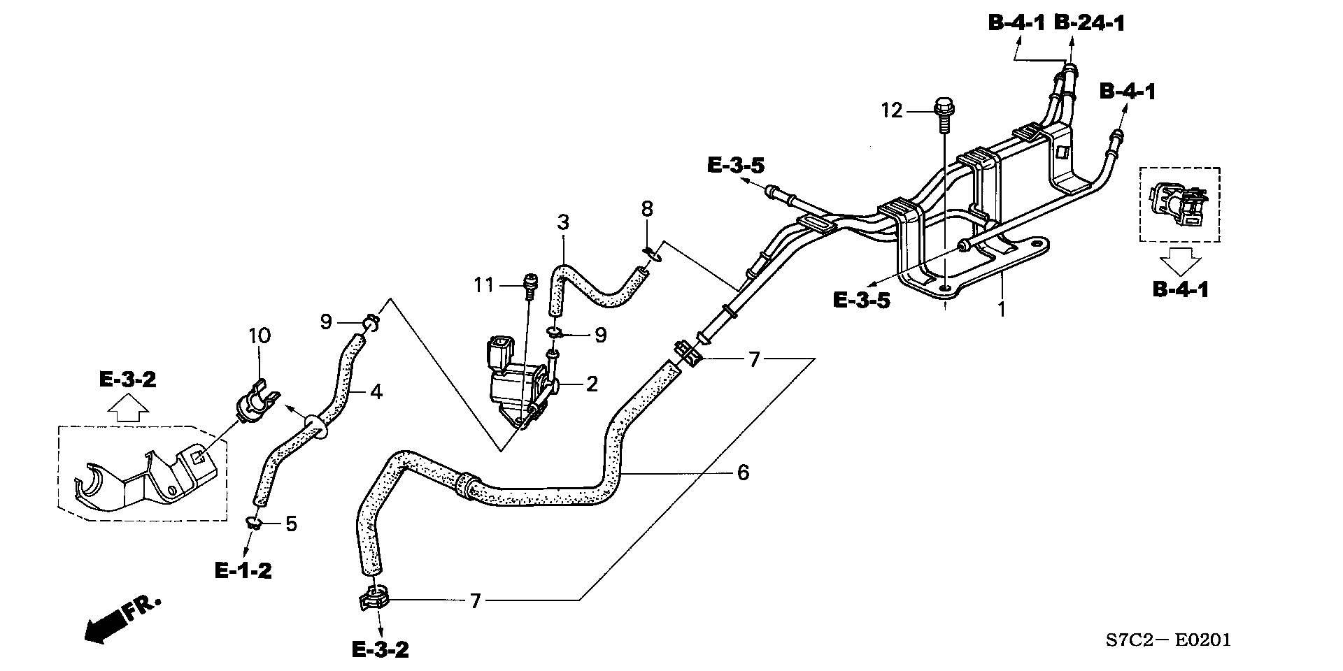 INSTALL PIPE/ TUBING (2.0L) (I-VTEC I)
