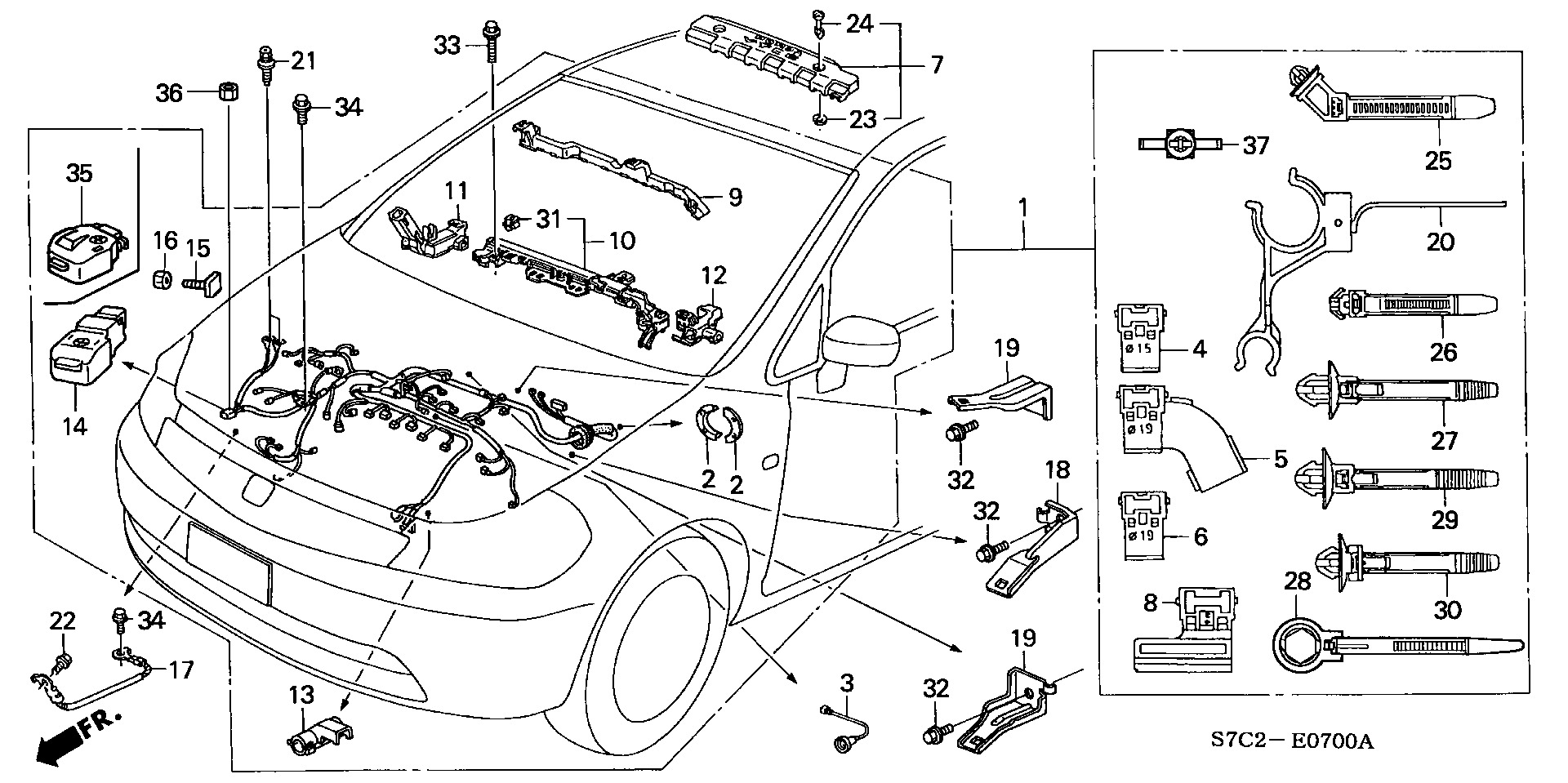 ENGINE WIRE HARNESS (1.7L)