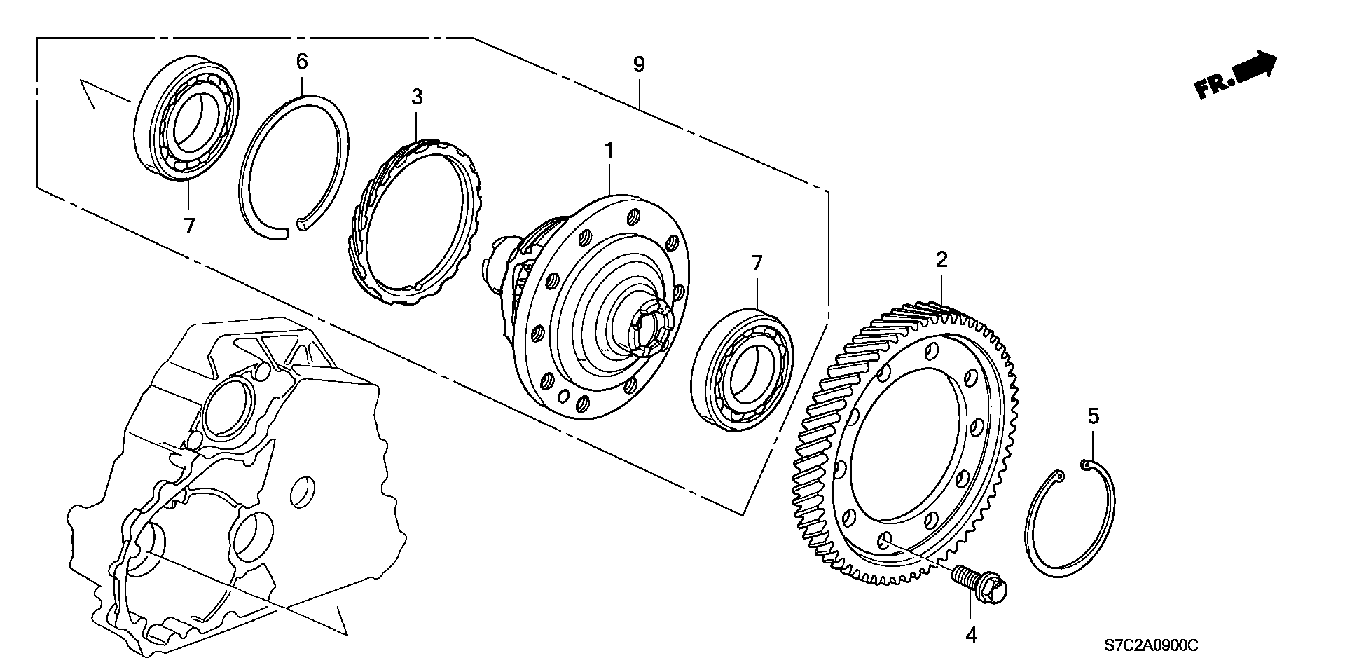 DIFFERENTIAL(2WD) (1.7L)
