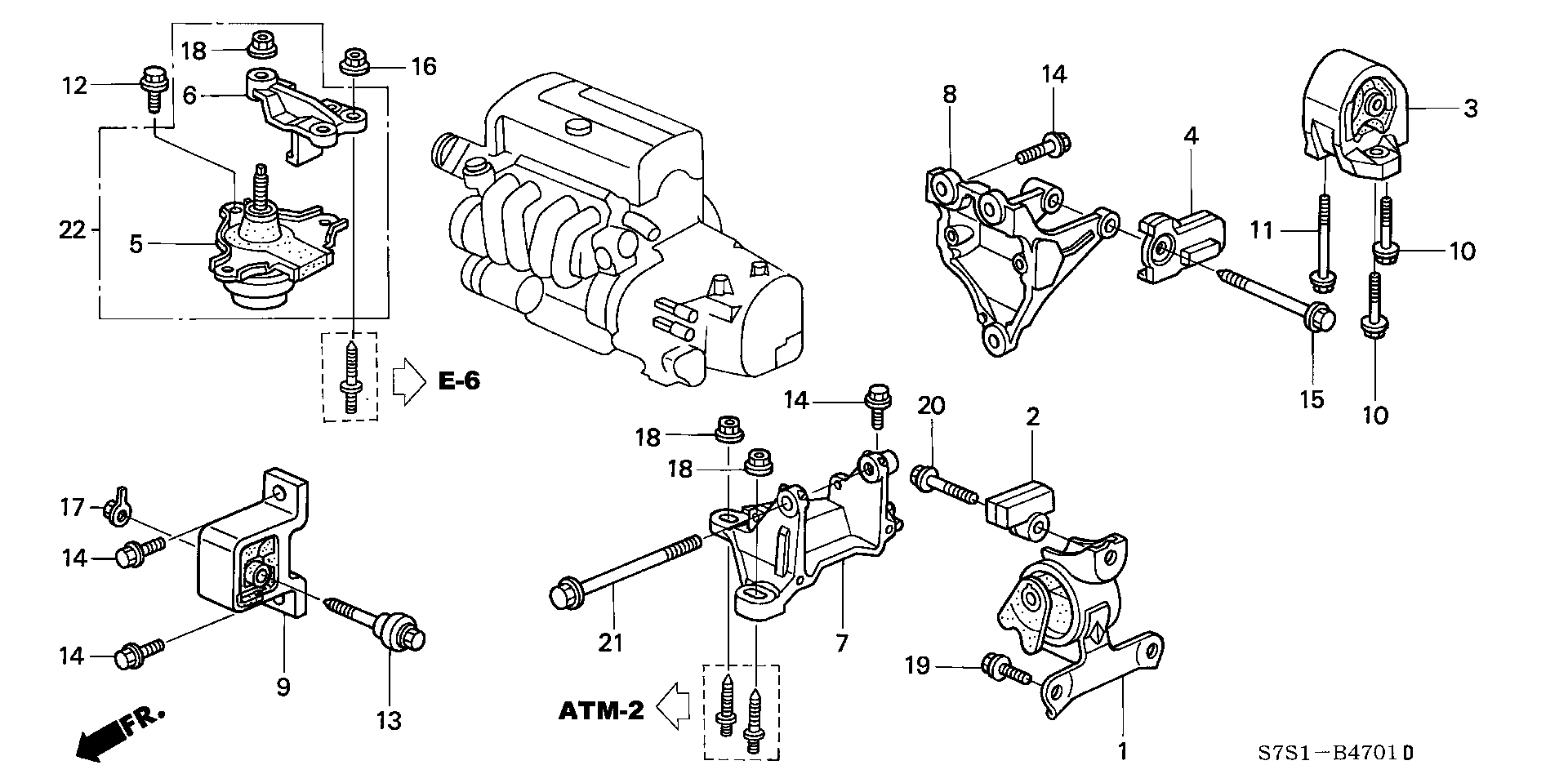 ENGINE MOUNT(4WD)