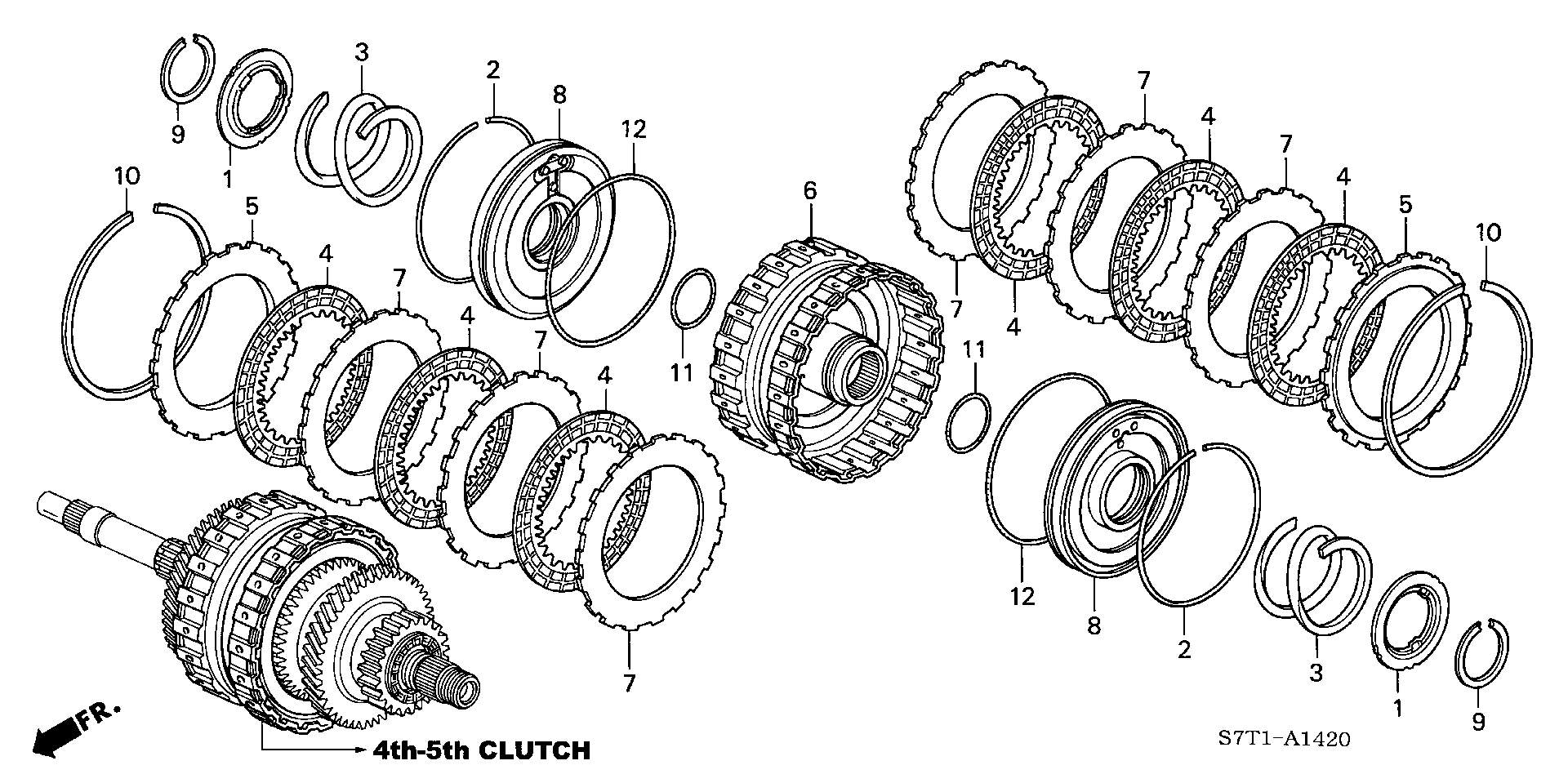 CLUTCH( FORCE FIFTH) (5AT)