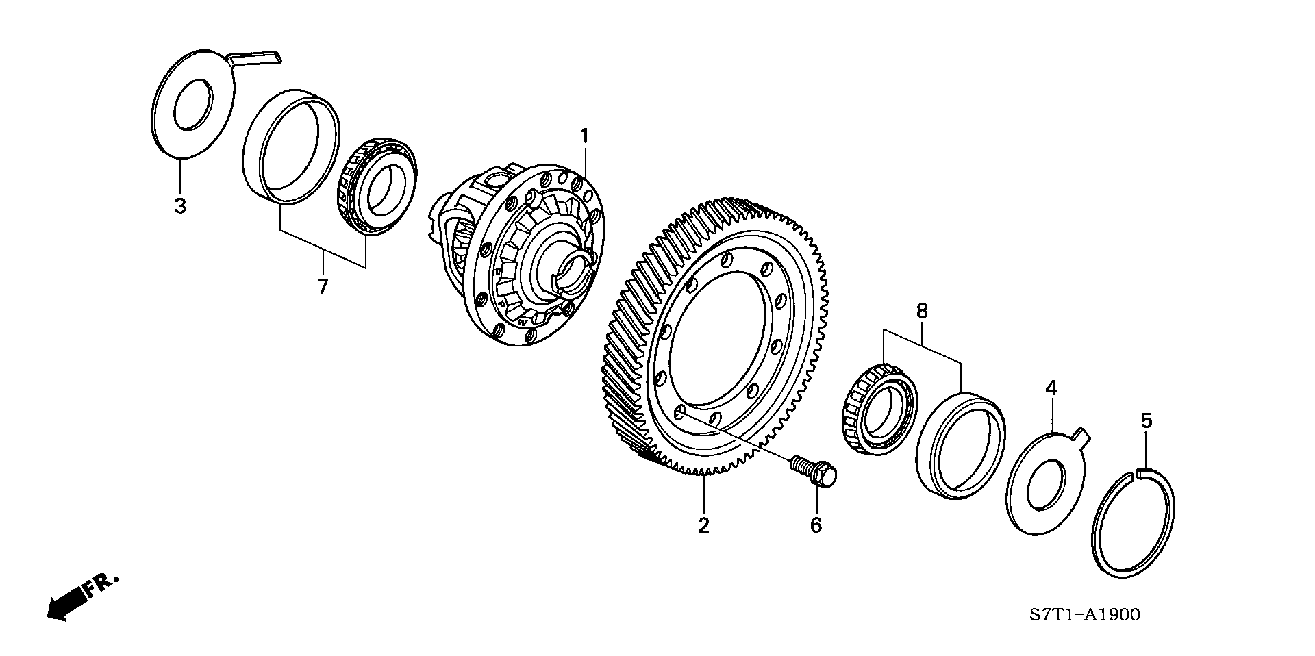 DIFFERENTIAL(2WD) (5AT) (  LENGTHWAY. )