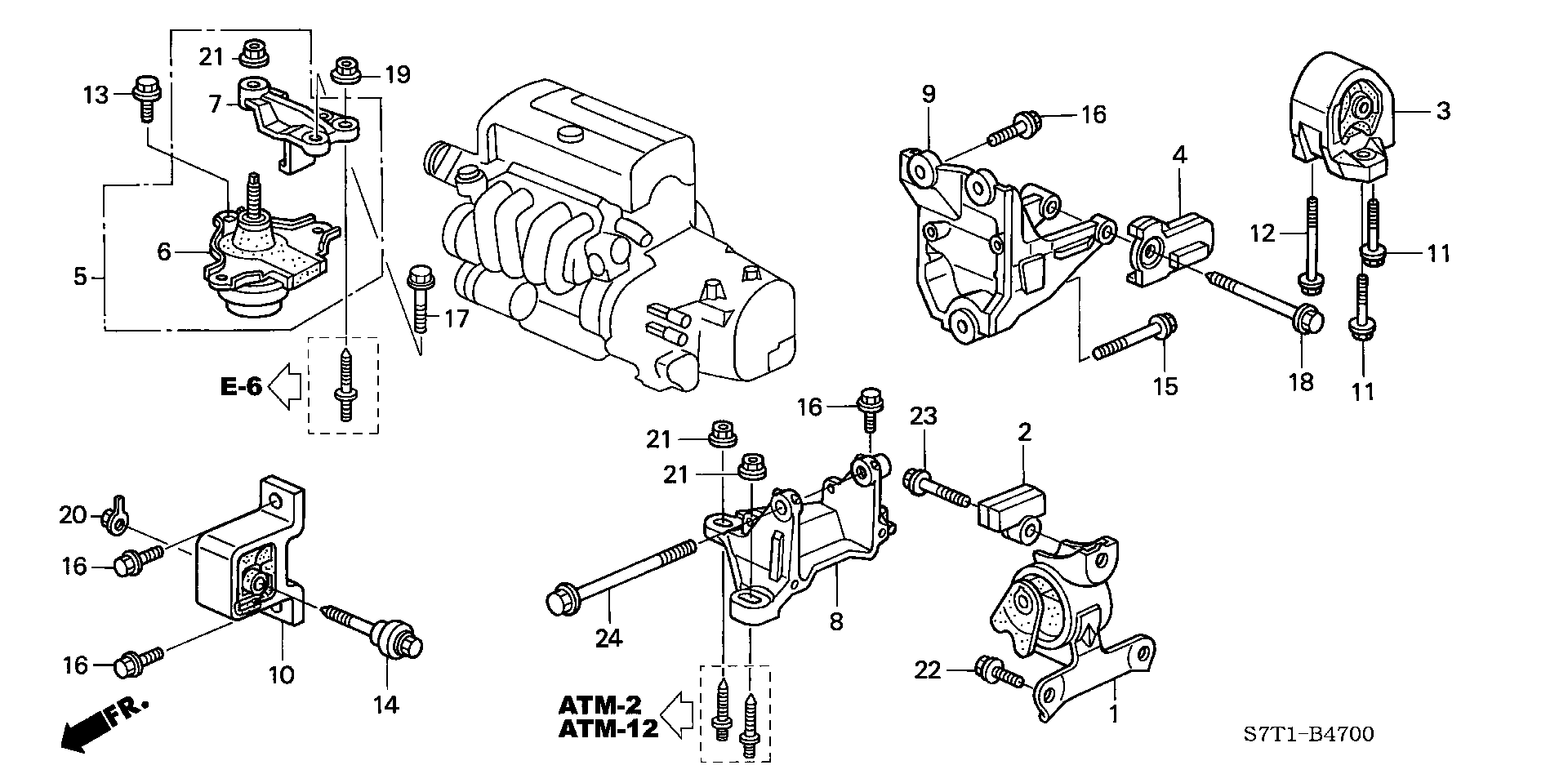 ENGINE MOUNT(2WD) (  WIDTH PUT )