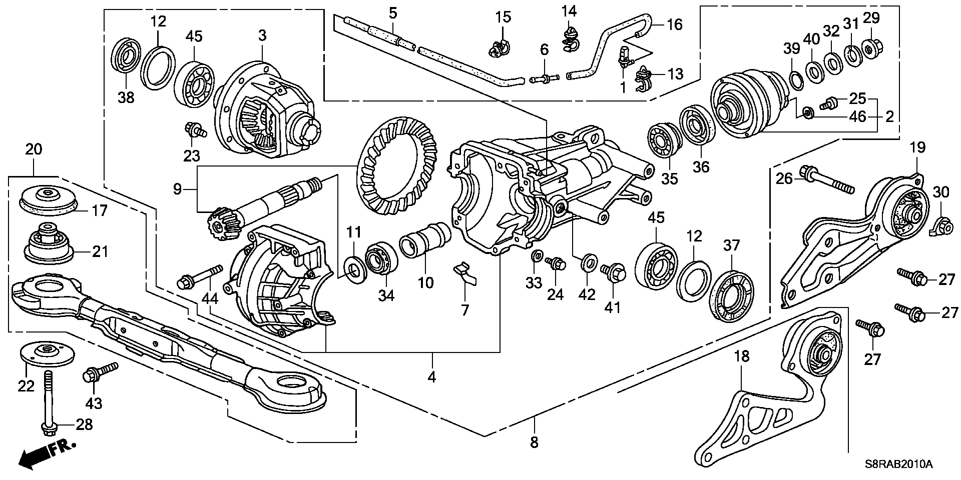 FRONT DIFFERENTIAL/ MOUNT