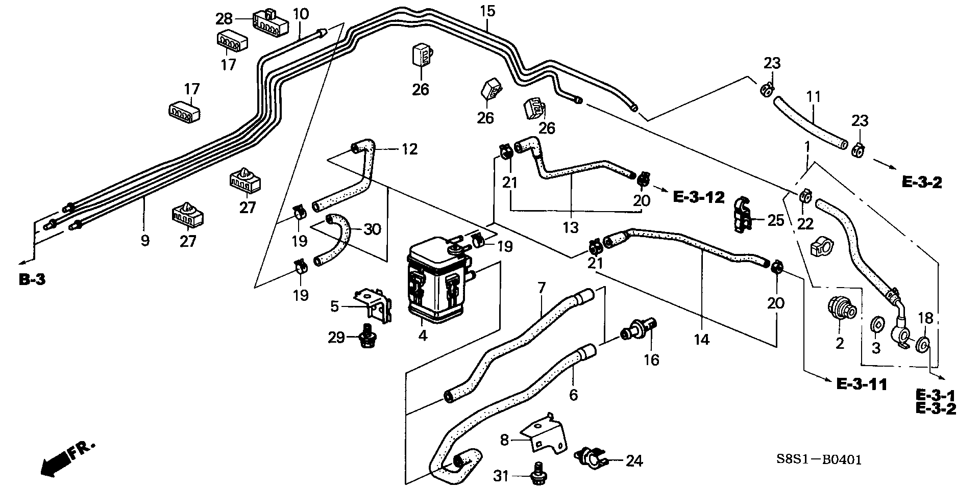 FUEL PIPE(  LENGTHWAY. )
