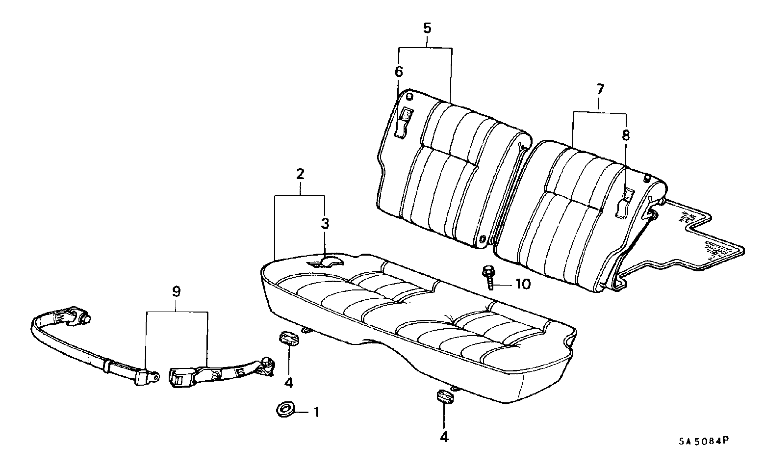 REAR SEAT/ SEAT BELT(3D)