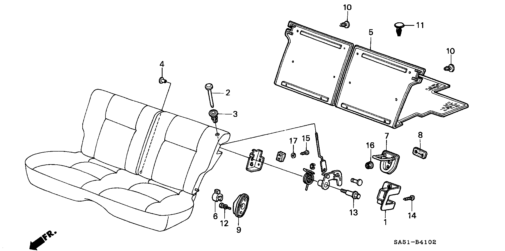 REAR SEAT SHORT PARTS(3D)