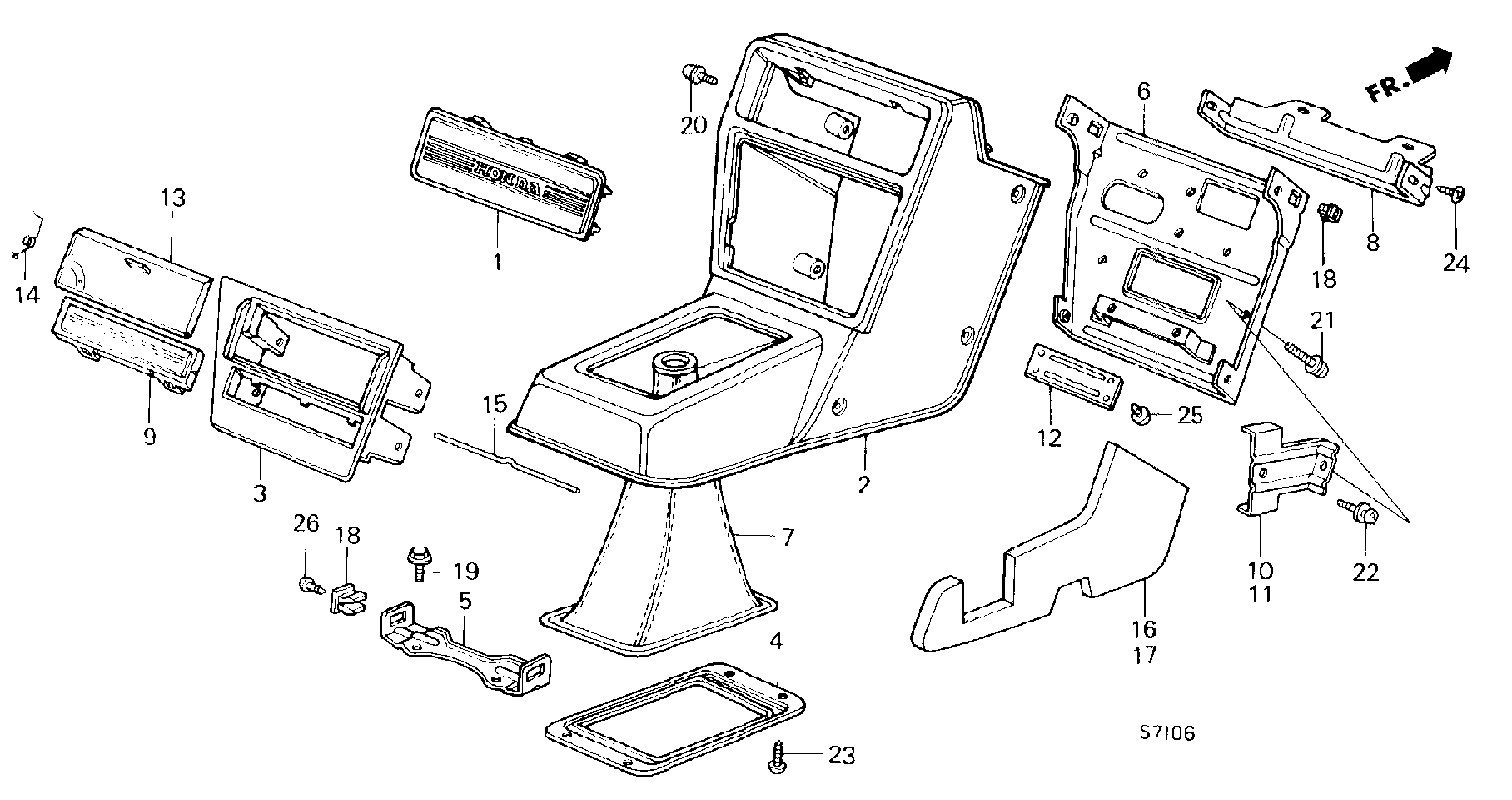 CENTER CONSOLE ( ELECTRONIC NAVIGATOR  FOR )