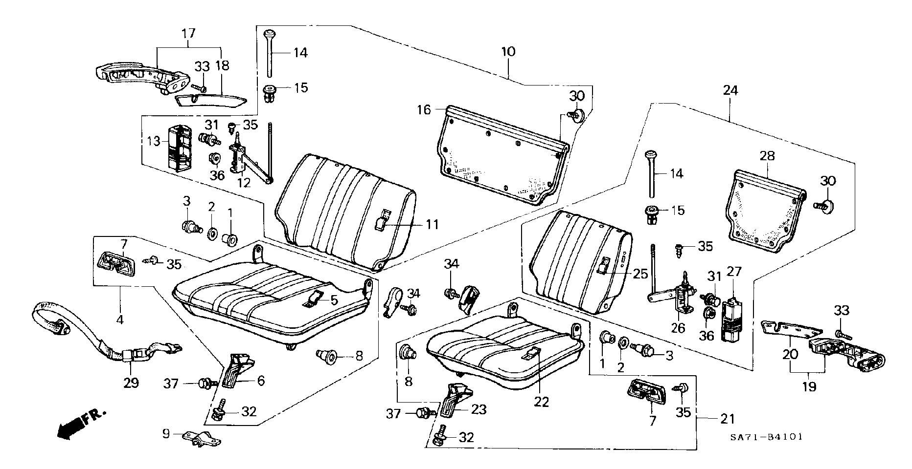 REAR SEAT( HIGH ROOF  CAR )