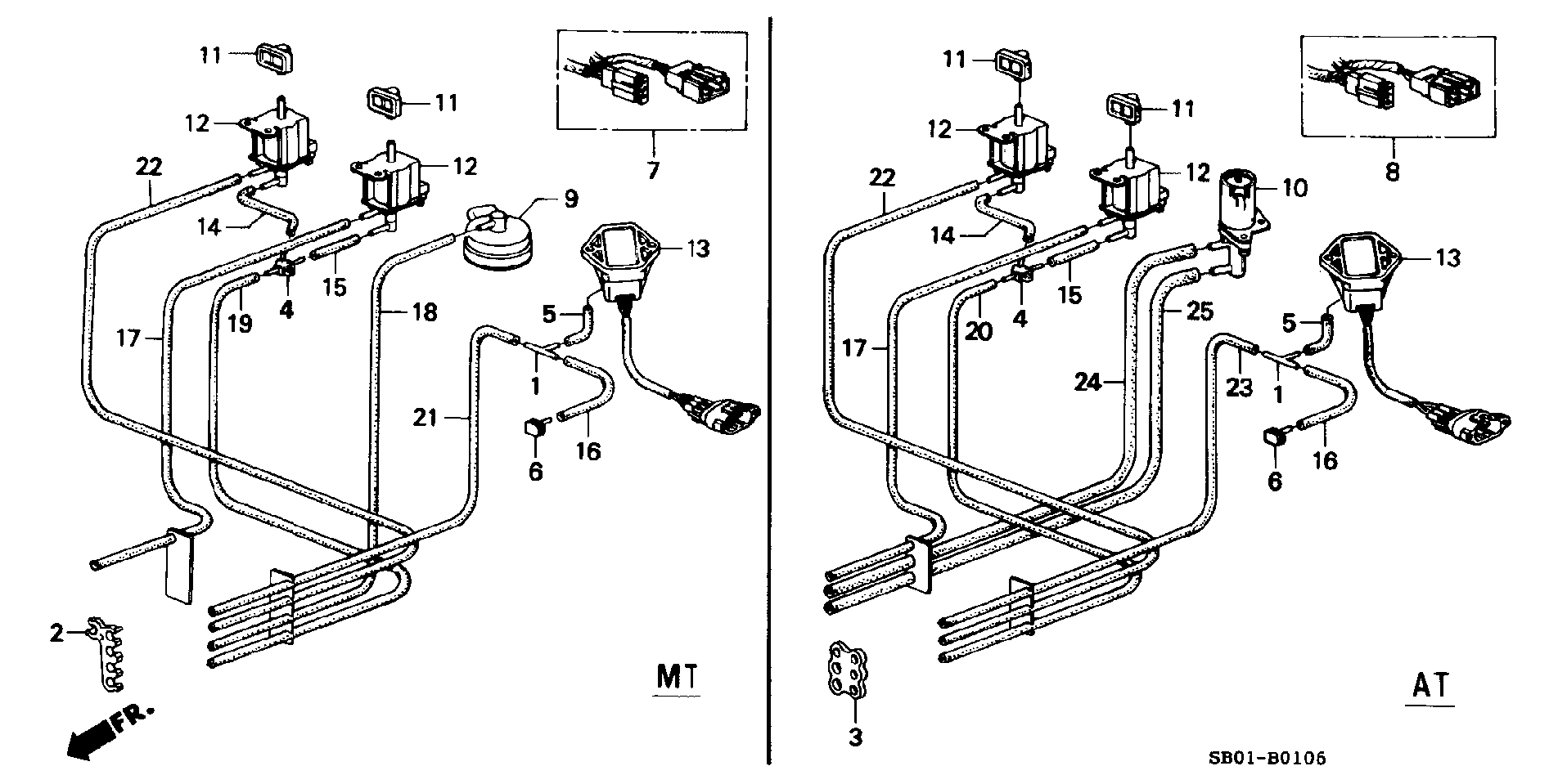 CONTROL BOX TUBING (PGM-FI)