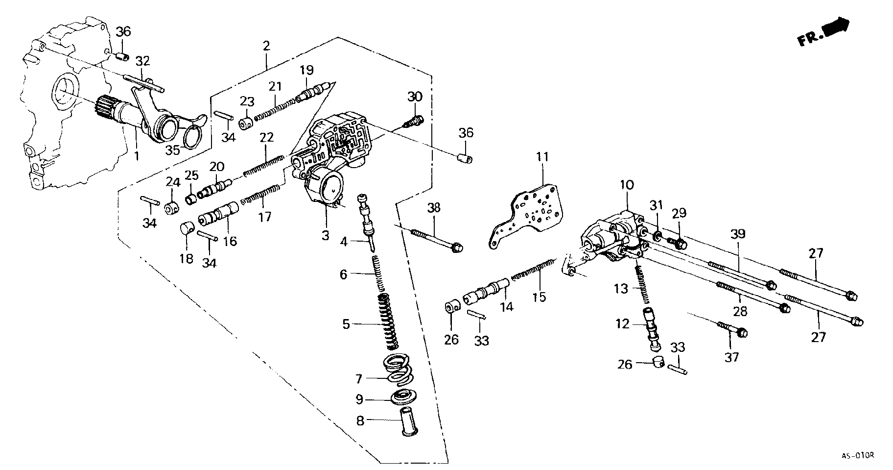 SELECT LEVER/ BRACKET(AT)/ LOCK  UP VALVE(BULB)(4AT)