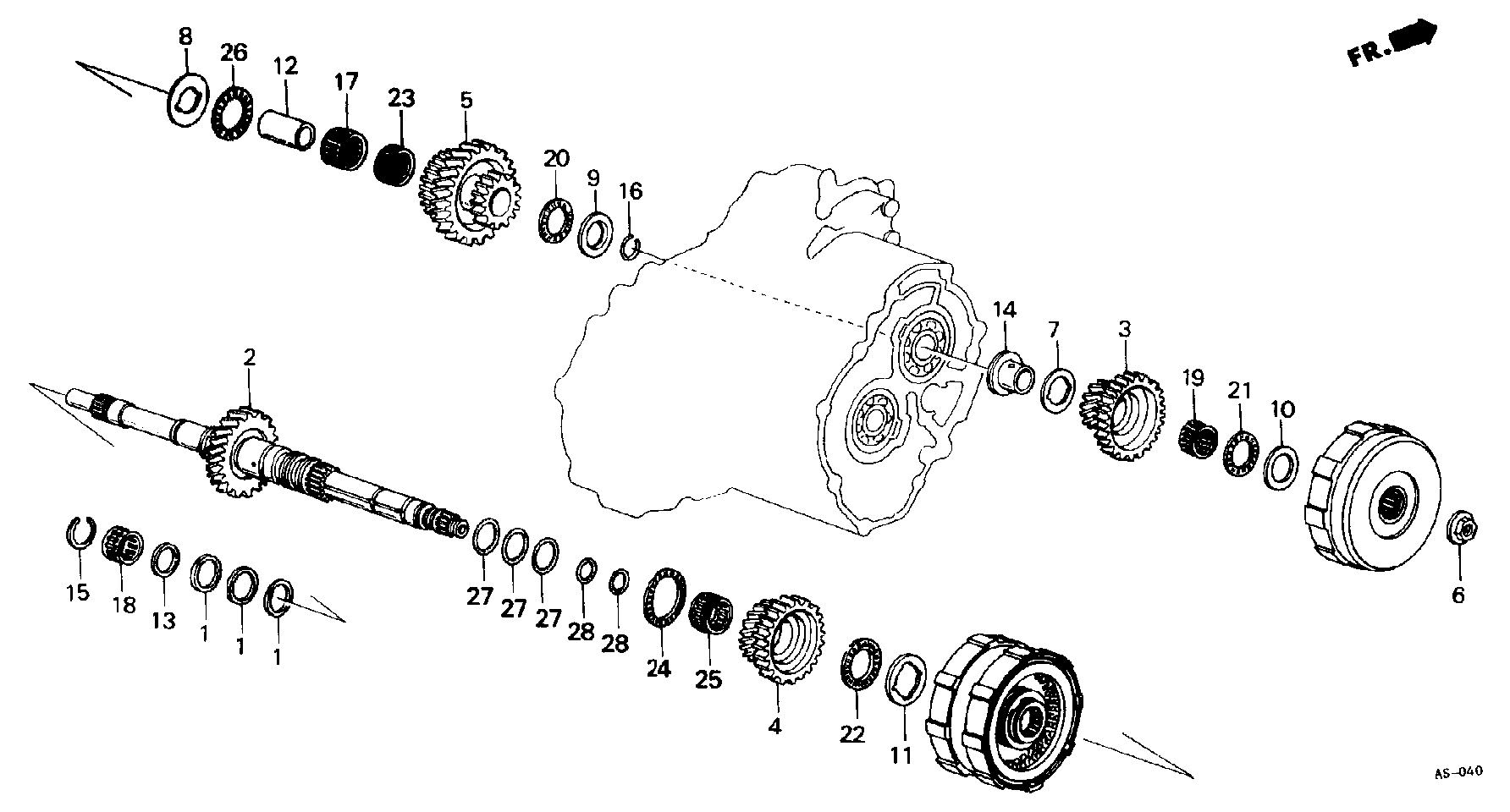 MAIN SHAFT(4AT)