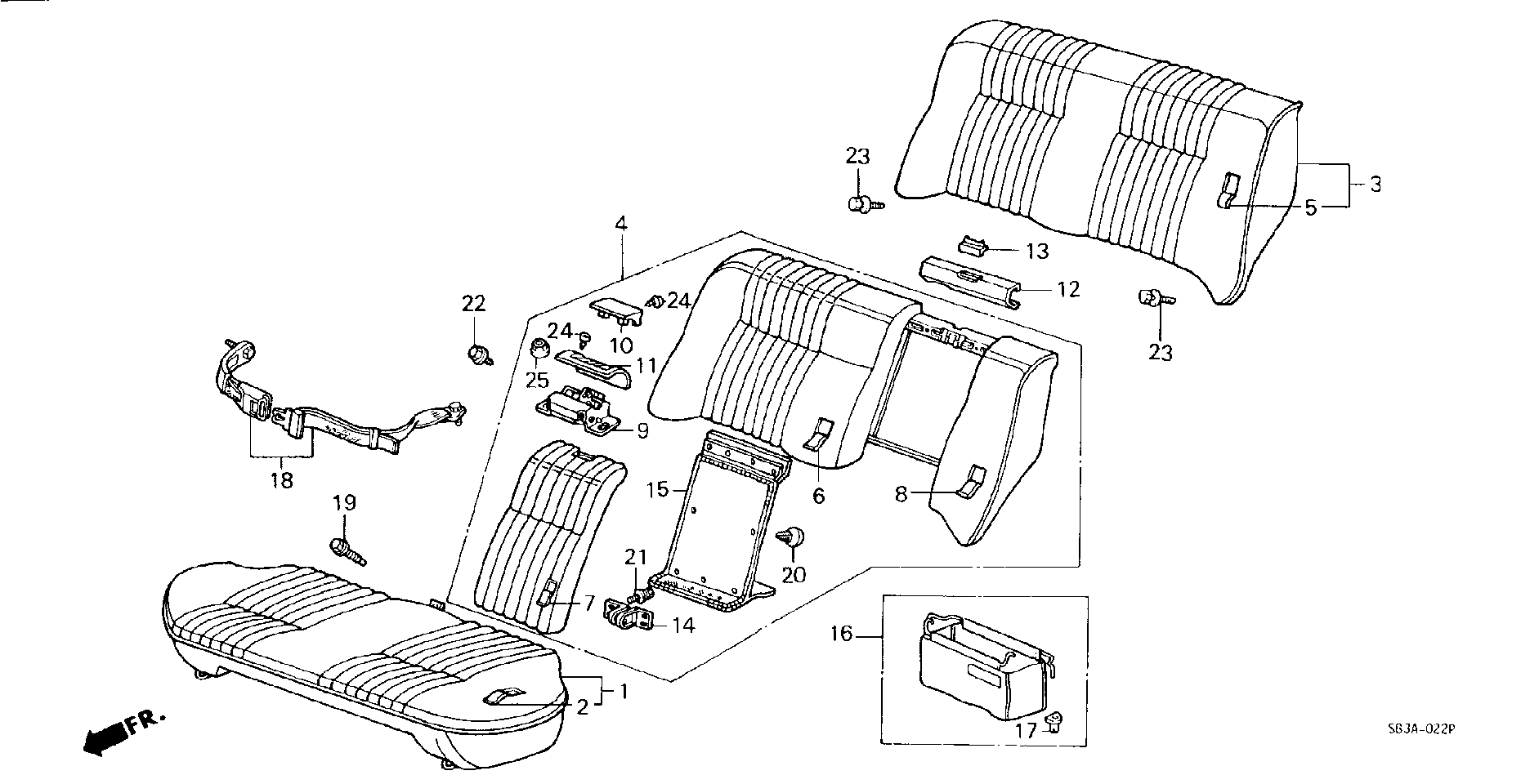 REAR SEAT/ SEAT BELT(4D)
