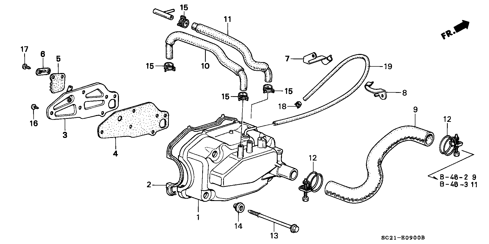 CYLINDER HEAD COVER/ BREATHER TUBE
