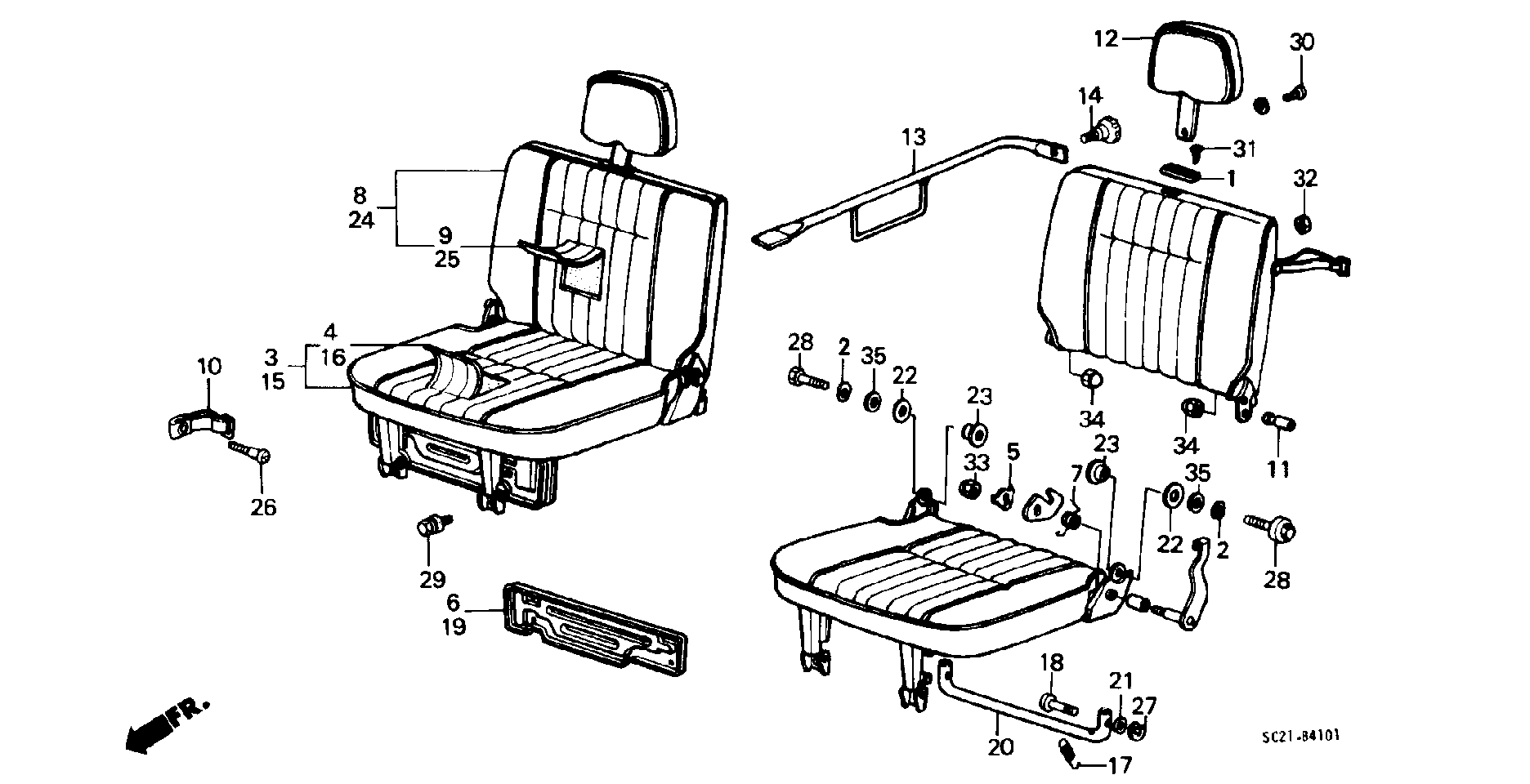 REAR SEAT(STL,STLS) (-1100000)