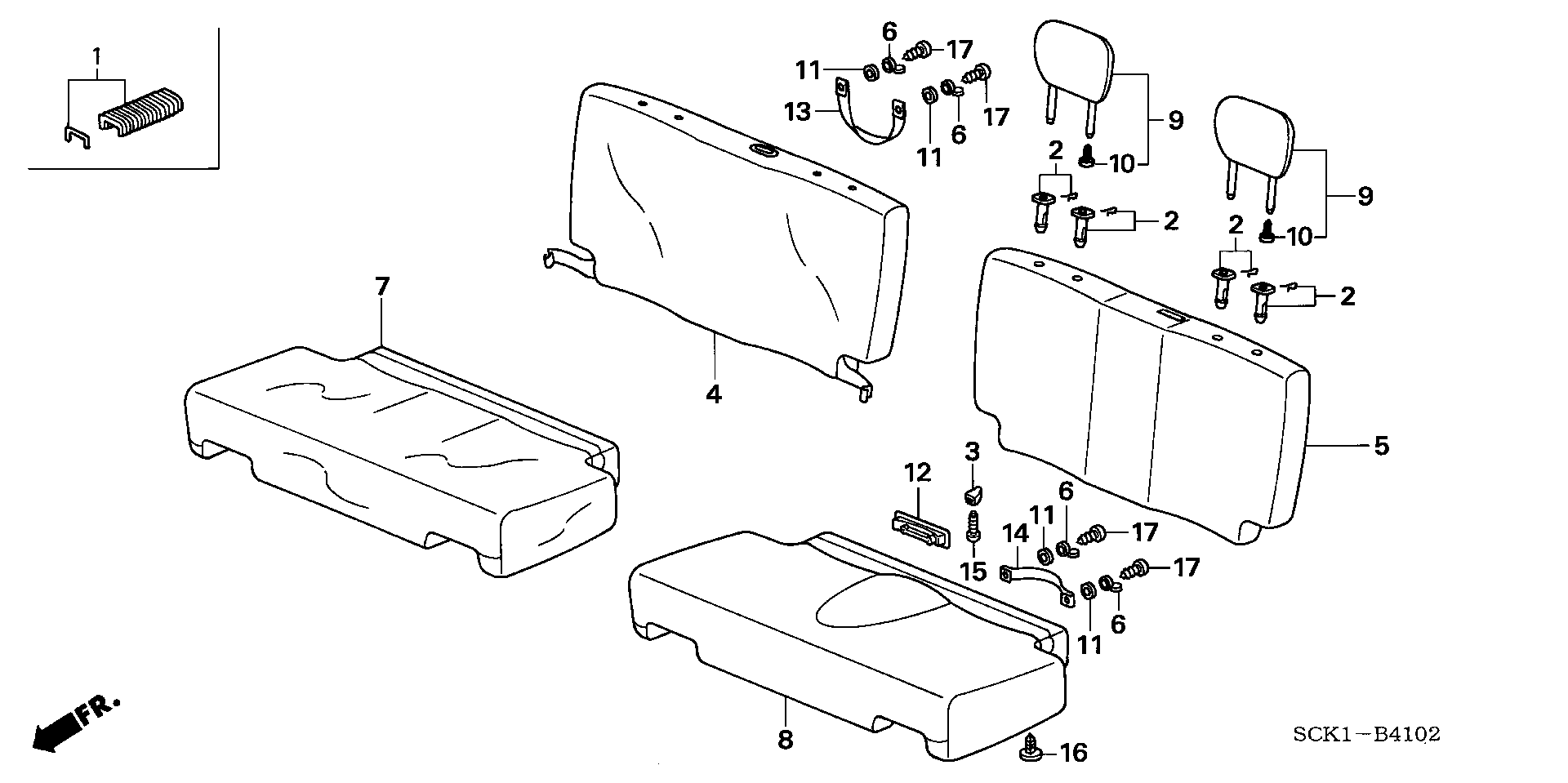 REAR SEAT(  WHEELCHAIR SPECIFICATION CAR ) ( REAR SEAT  ATTACHING  TYPE)