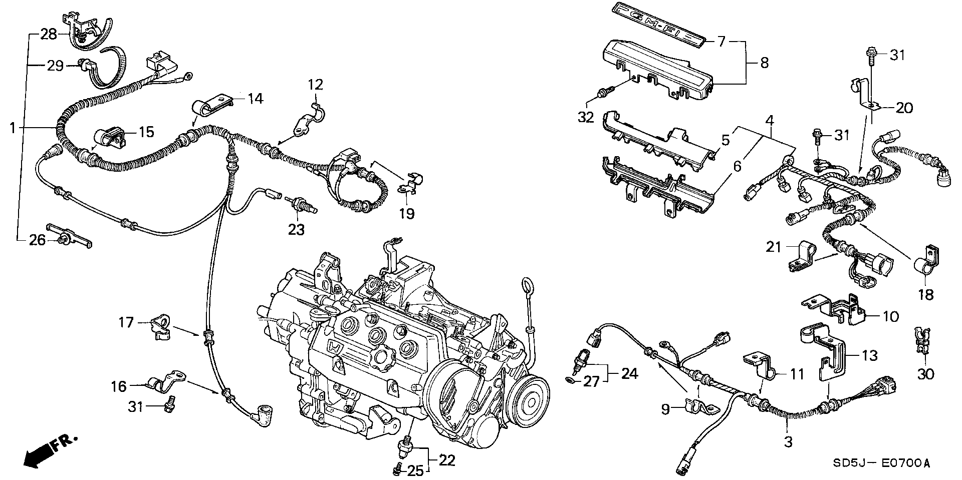 ENGINE SUB CODE/ CLAMP