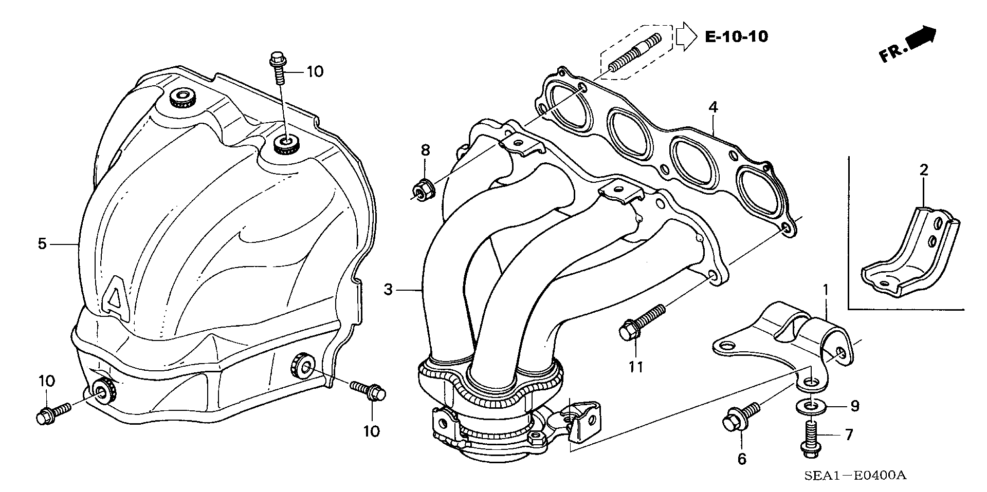 EXHAUST MANIFOLD(2.0L)(AT)