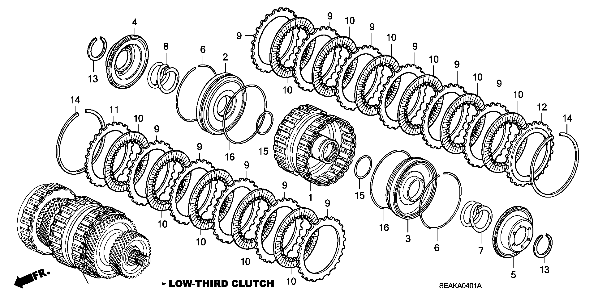 CLUTCH( LOW SARD)(2.4L)