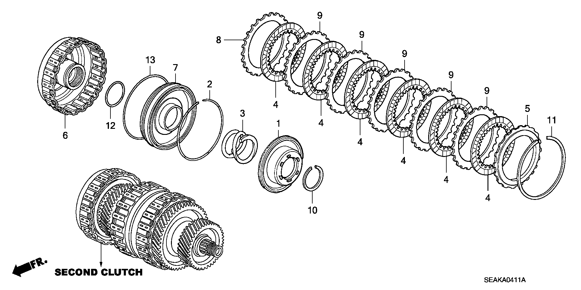 CLUTCH( SECOND)(2.4L)