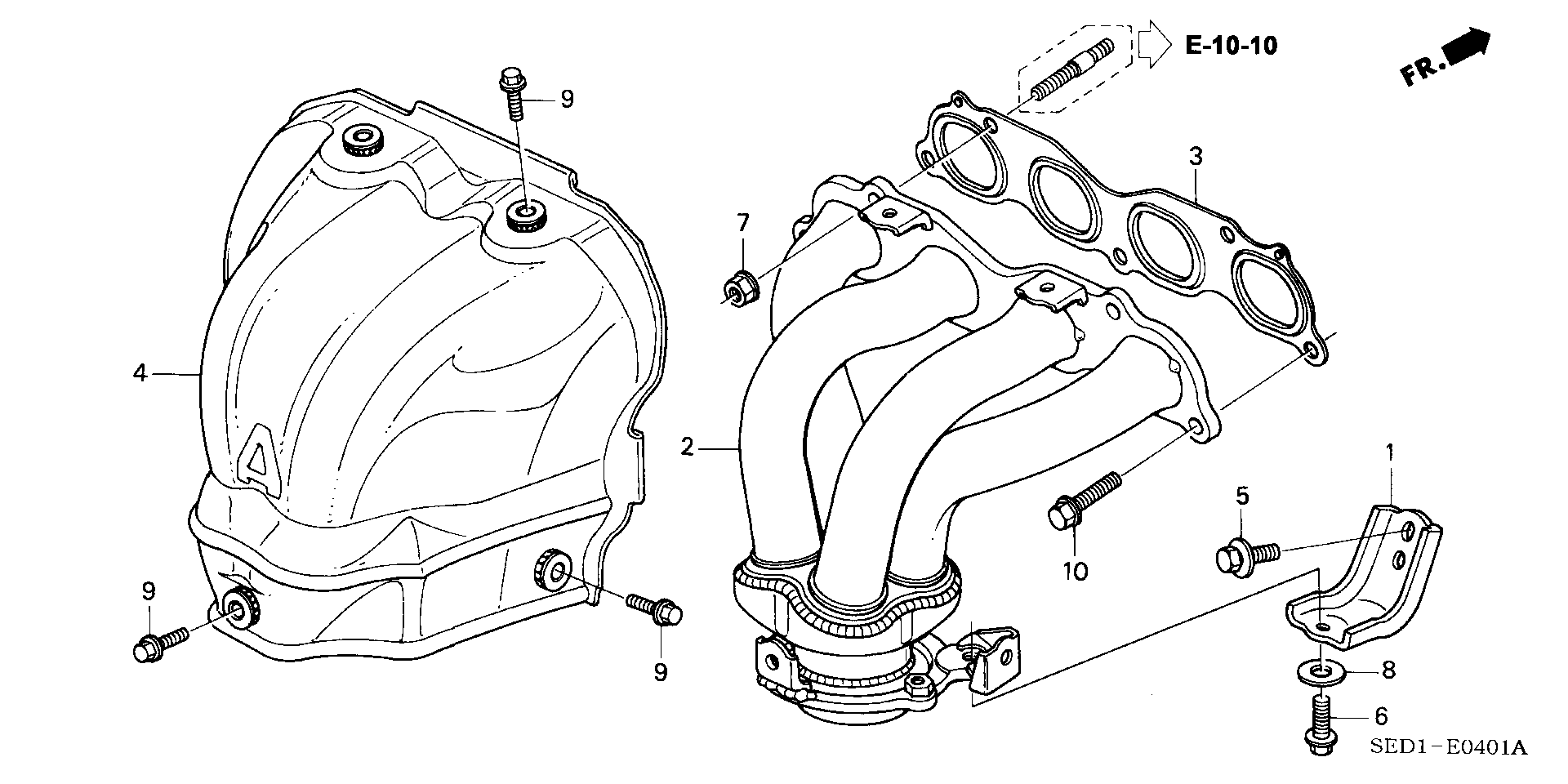 EXHAUST MANIFOLD(4WD)