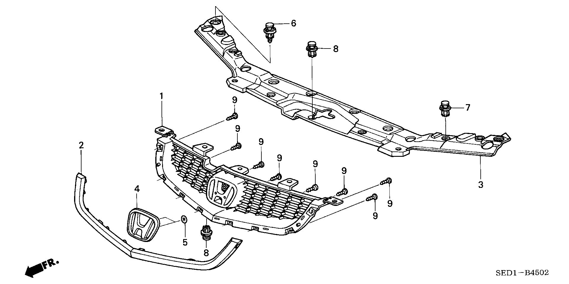 FRONT GRILLE(3)